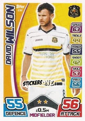 Figurina David Wilson - SPFL 2017-2018. Match Attax - Topps