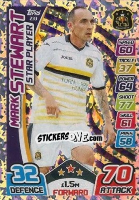 Sticker Mark Stewart - SPFL 2017-2018. Match Attax n. 233 - Topps