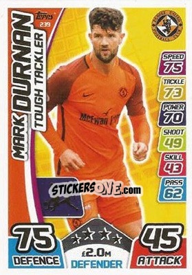 Sticker Mark Durnan - SPFL 2017-2018. Match Attax n. 239 - Topps