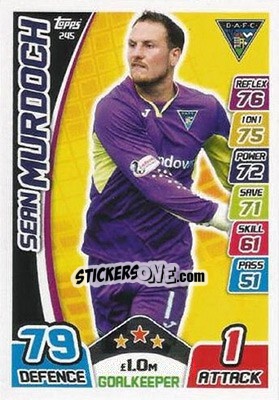 Sticker Sean Murdoch - SPFL 2017-2018. Match Attax n. 245 - Topps