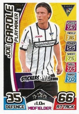Sticker Joe Cardle - SPFL 2017-2018. Match Attax n. 249 - Topps