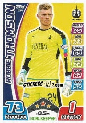 Sticker Robbie Thomson - SPFL 2017-2018. Match Attax - Topps