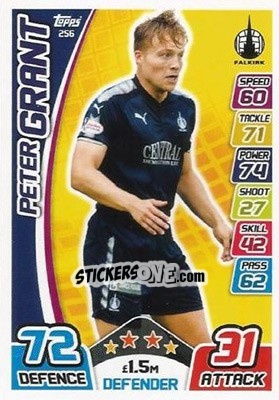 Sticker Peter Grant - SPFL 2017-2018. Match Attax n. 256 - Topps