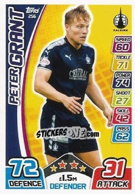 Sticker Peter Grant - SPFL 2017-2018. Match Attax - Topps