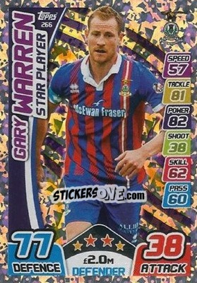 Sticker Gary Warren - SPFL 2017-2018. Match Attax n. 266 - Topps