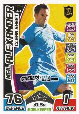 Sticker Neil Alexander - SPFL 2017-2018. Match Attax - Topps