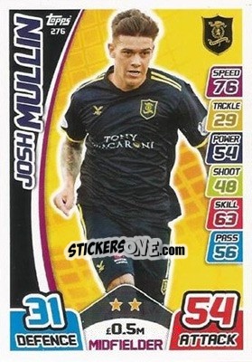 Sticker Josh Mullin - SPFL 2017-2018. Match Attax - Topps