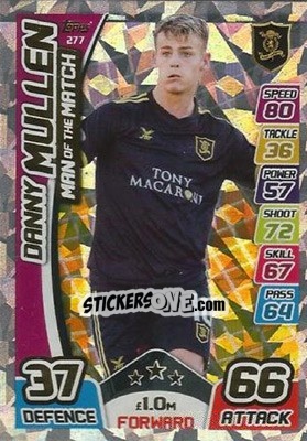 Sticker Danny Mullen - SPFL 2017-2018. Match Attax n. 277 - Topps