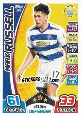 Sticker Mark Russell - SPFL 2017-2018. Match Attax - Topps