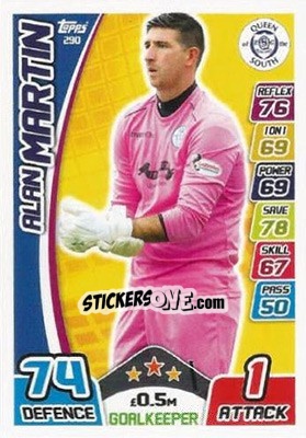 Sticker Alan Martin - SPFL 2017-2018. Match Attax n. 290 - Topps
