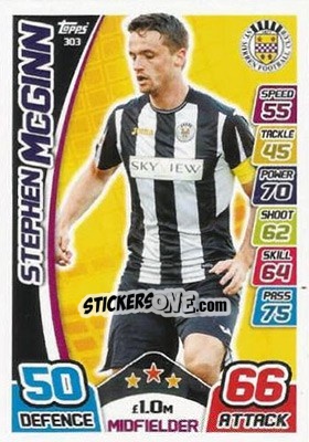 Sticker Stephen McGinn - SPFL 2017-2018. Match Attax - Topps