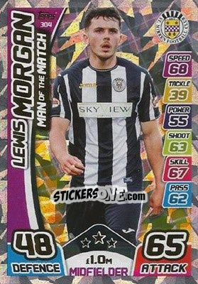 Sticker Lewis Morgan - SPFL 2017-2018. Match Attax - Topps