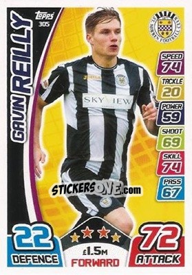 Figurina Gavin Reilly - SPFL 2017-2018. Match Attax - Topps