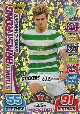 Sticker Stuart Armstrong - SPFL 2017-2018. Match Attax n. 311 - Topps