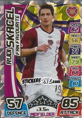 Sticker Rudi Skacel - SPFL 2017-2018. Match Attax n. 315 - Topps