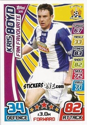 Sticker Kris Boyd - SPFL 2017-2018. Match Attax n. 320 - Topps