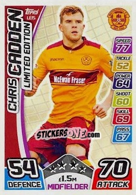 Sticker Chris Cadden - SPFL 2017-2018. Match Attax - Topps