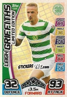 Sticker Leigh Griffiths - SPFL 2017-2018. Match Attax - Topps