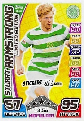 Sticker Stuart Armstrong - SPFL 2017-2018. Match Attax n. LE-3G - Topps
