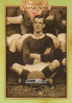 Sticker John Dick 1898 - The Captains Of Arsenal n. 6 - Futera