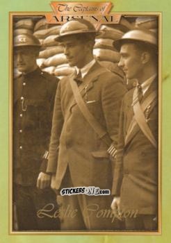 Figurina Leslie Compton 1931 - The Captains Of Arsenal n. 18 - Futera