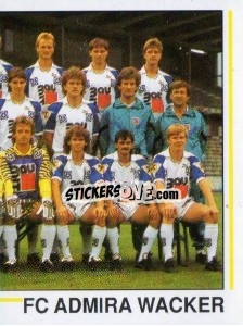 Sticker Mannschaft (puzzle 2) - Österreichische Fußball-Bundesliga 1990-1991 n. 6 - Panini