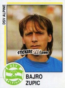 Sticker Bajro Zupic - Österreichische Fußball-Bundesliga 1990-1991 - Panini