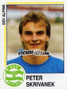 Sticker Peter Skrivanek - Österreichische Fußball-Bundesliga 1990-1991 - Panini