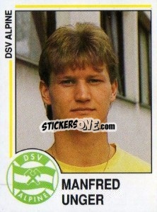 Sticker Manfred Unger - Österreichische Fußball-Bundesliga 1990-1991 - Panini