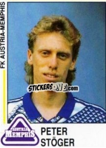 Cromo Peter Stoger - Österreichische Fußball-Bundesliga 1990-1991 - Panini