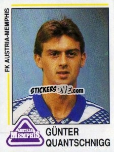 Figurina Gunter Quantschnigg - Österreichische Fußball-Bundesliga 1990-1991 n. 55 - Panini
