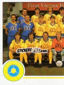 Cromo Mannschaft (puzzle 1) - Österreichische Fußball-Bundesliga 1990-1991 - Panini