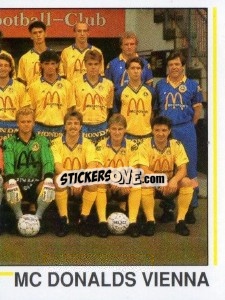 Cromo Mannschaft (puzzle 2) - Österreichische Fußball-Bundesliga 1990-1991 - Panini