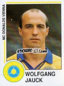 Cromo Wolfgang Jauck - Österreichische Fußball-Bundesliga 1990-1991 - Panini