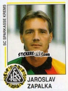 Cromo Jaroslav Zapalka - Österreichische Fußball-Bundesliga 1990-1991 - Panini