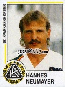 Cromo Hannes Neumayer - Österreichische Fußball-Bundesliga 1990-1991 - Panini