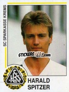 Sticker Harald Spitzer - Österreichische Fußball-Bundesliga 1990-1991 - Panini