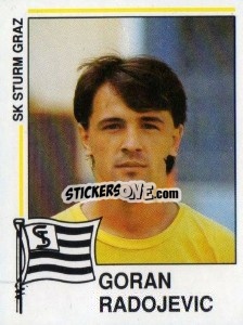 Sticker Goran Radojevic - Österreichische Fußball-Bundesliga 1990-1991 n. 163 - Panini
