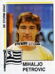 Sticker Mihaljo Petrovic - Österreichische Fußball-Bundesliga 1990-1991 - Panini