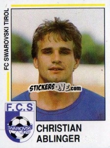 Sticker Christian Ablinger - Österreichische Fußball-Bundesliga 1990-1991 - Panini