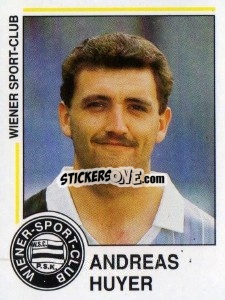 Sticker Andreas Huyer - Österreichische Fußball-Bundesliga 1990-1991 - Panini