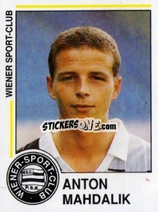Sticker Anton Mahdalik - Österreichische Fußball-Bundesliga 1990-1991 - Panini