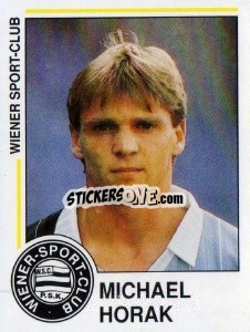 Sticker Michael Horak - Österreichische Fußball-Bundesliga 1990-1991 - Panini