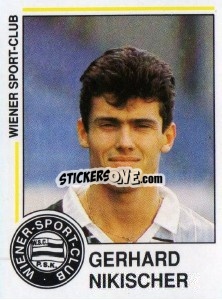 Cromo Gerhard Nikischer - Österreichische Fußball-Bundesliga 1990-1991 - Panini