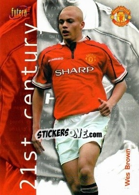 Sticker Wes Brown - Manchester United 2000 - Futera