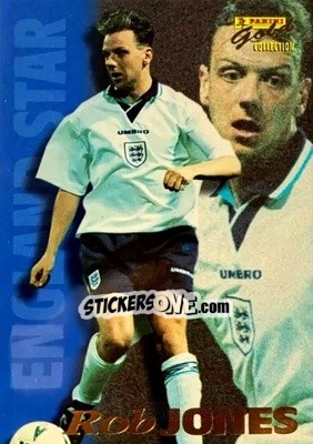 Sticker Rob Jones - England Stars 1996 n. 5 - Panini