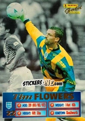 Sticker Tim Flowers - England Stars 1996 n. 22 - Panini