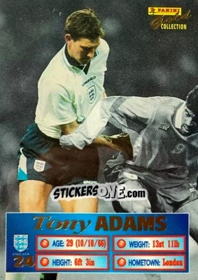 Sticker Tony Adams - England Stars 1996 n. 24 - Panini