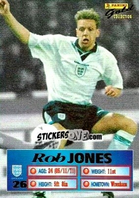 Sticker Rob Jones - England Stars 1996 n. 26 - Panini