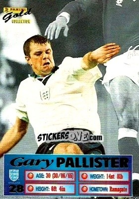 Cromo Gary Pallister - England Stars 1996 - Panini